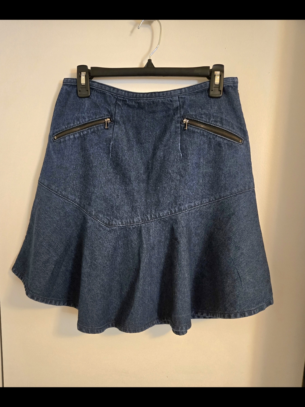 Anthropologie Ruffled Denim Skirt By Sachin + Babi
